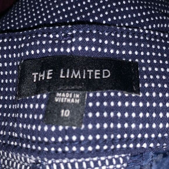 The Limited blue polka dot shorts size 10 - Picture 3 of 3